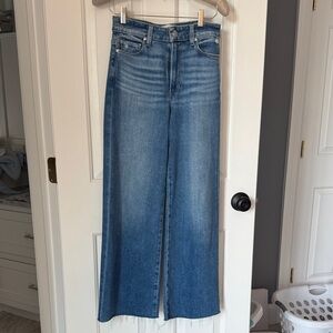 Paige Anessa High Rise Wide Leg Petite jeans. 25P. Worn once